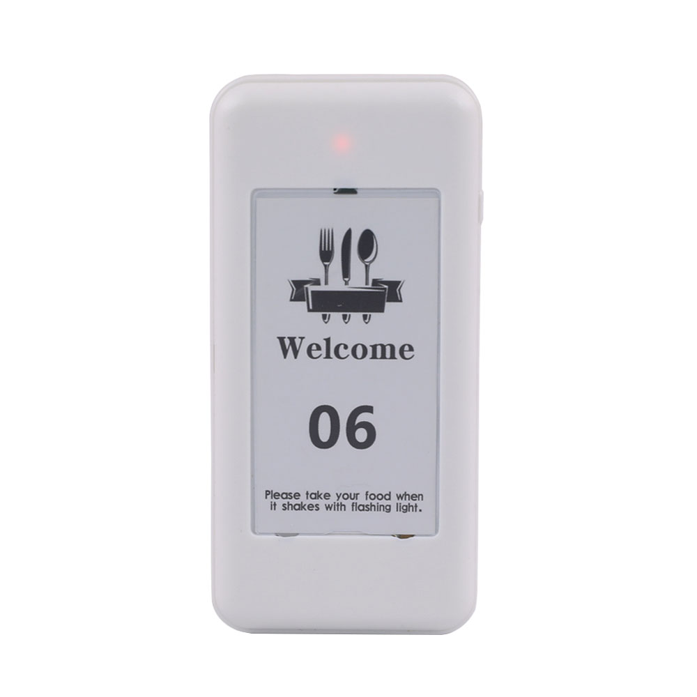 White 20 Beepers Coaster Pager Call System Restaurant Pager Wireless Calling System for Restaurant