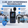 2.4GHz Not in Ear Type Super Small Earpiece Receiver M90R with Thick Hook Screen, UV Disinfection Charging Case