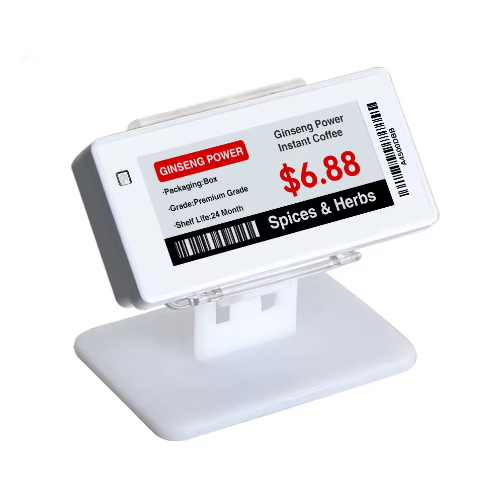 2.9 inch Supermarket Digital Price ESL Tags, Electronic Shelf Display E-paper Labels 