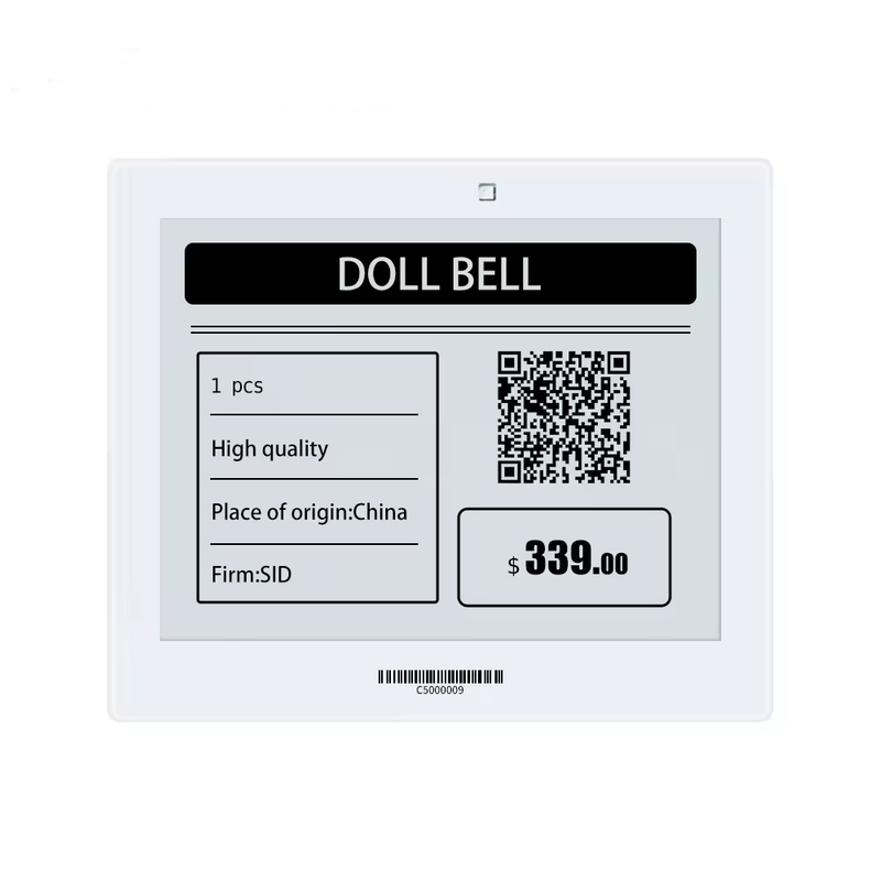 5.83 inch Supermarket Digital Price ESL Tags, Electronic Shelf Display E-paper Labels 