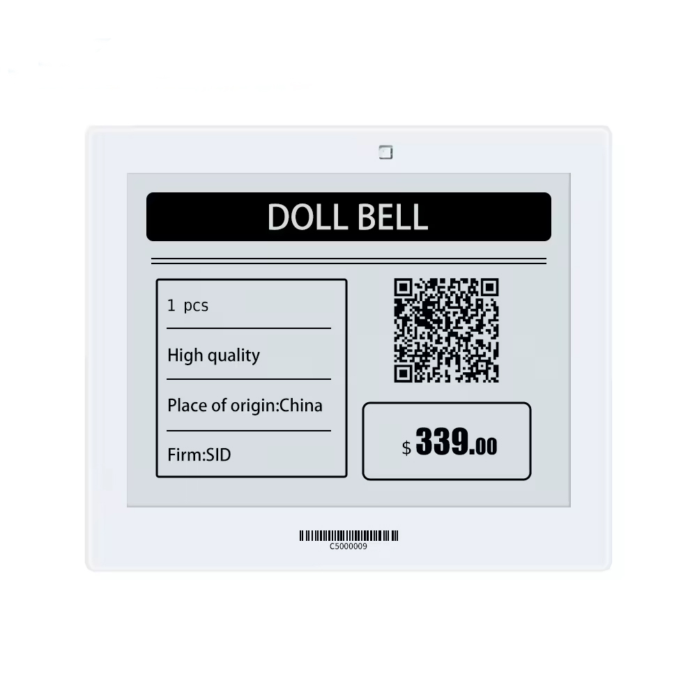 5.83 inch Supermarket Digital Price ESL Tags, Electronic Shelf Display E-paper Labels 