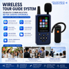 Big Screen AI Noise Reduction Transmitter Automatic Pairing and Automatic Shutoff with SD Card and Pre-recorded Audios