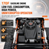 550B All-Terrain Crawler Lawn Mower, Remote Control Grass Cutter, Quiet Operation Steep Slopes Self-Propelled Mower