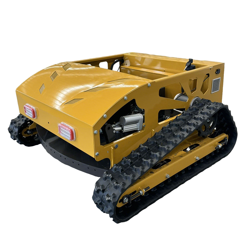 750A All-Terrain Crawler Lawn Mower, Remote Control Grass Cutter, Quiet Operation Steep Slopes Self-Propelled Mower