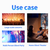 2.4GHz Color Changing Wireless Hifi Silent Party Headphones Silent Disco Headsets