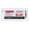 2.9 inch Supermarket Digital Price ESL Tags, Electronic Shelf Display E-paper Labels 