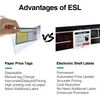 5.83 inch Supermarket Digital Price ESL Tags, Electronic Shelf Display E-paper Labels 