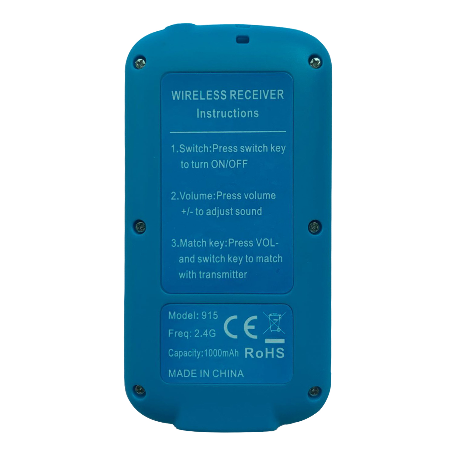 Whisper wireless radio tour guide system earphone receiver 915R for training interpreting conference tour visitors