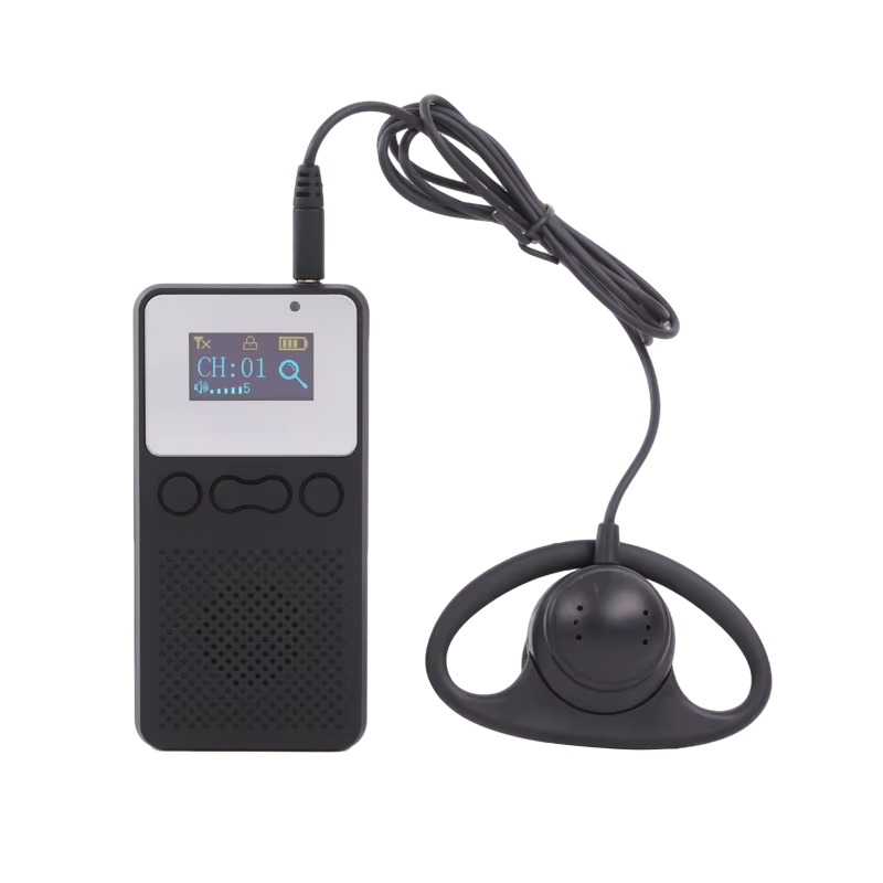 Tour Guide Headset, Rechargeable Battery Transmitter and Receivers, Wireless Whisper Radioguide Audio Guide