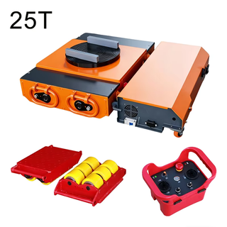 25T 360° Rotational Remote Control Electric Load Moving Skate Truck, Machinery Trolley, Truck Dolly, Cargo Roller