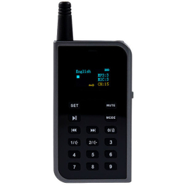 90 Hours Working Time Wireless MP3 Audio Transmitter Receiver Radio Tour Guide System