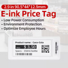 2.9 inch Supermarket Digital Price ESL Tags, Electronic Shelf Display E-paper Labels 