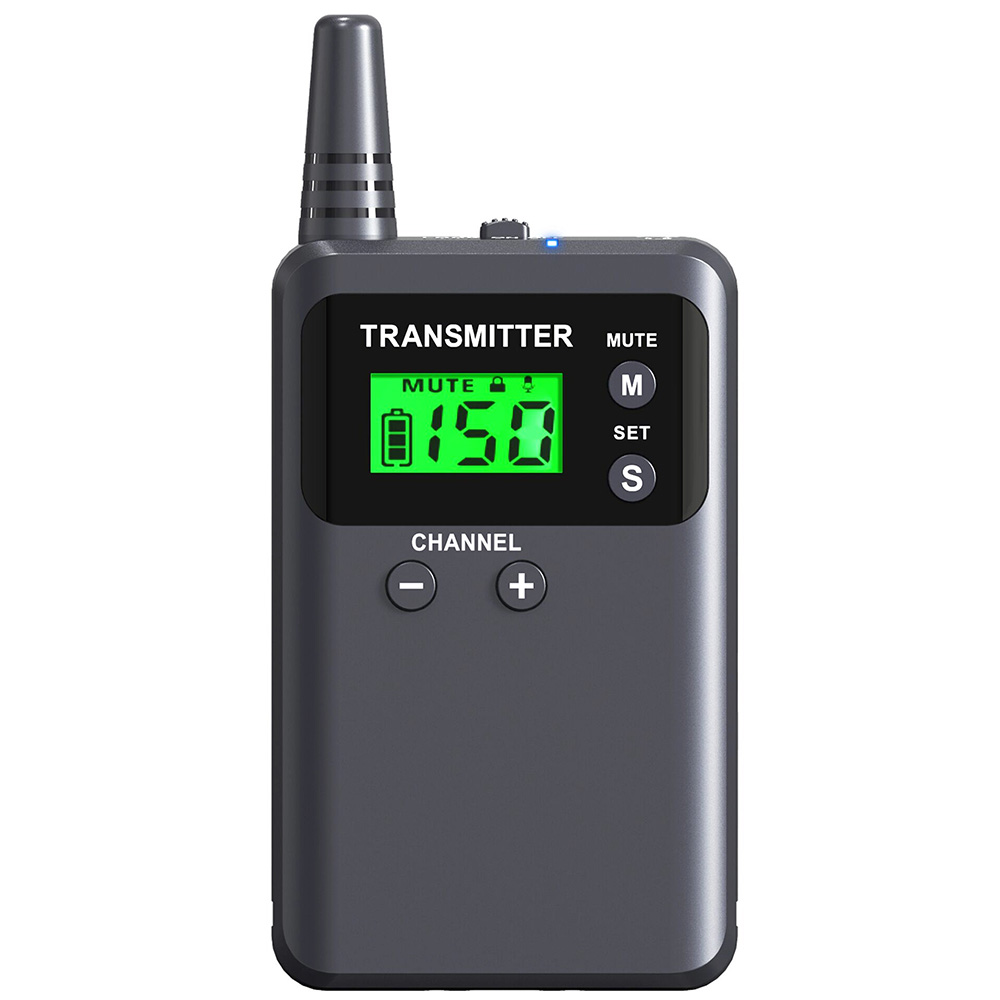 Whisper wireless radio tour guide system 2 transmitter in one group system 313T for training interpreting and conference