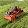 80A All-Terrain Crawler Lawn Mower, Remote Control Grass Cutter, Quiet Operation Steep Slopes Self-Propelled Mower