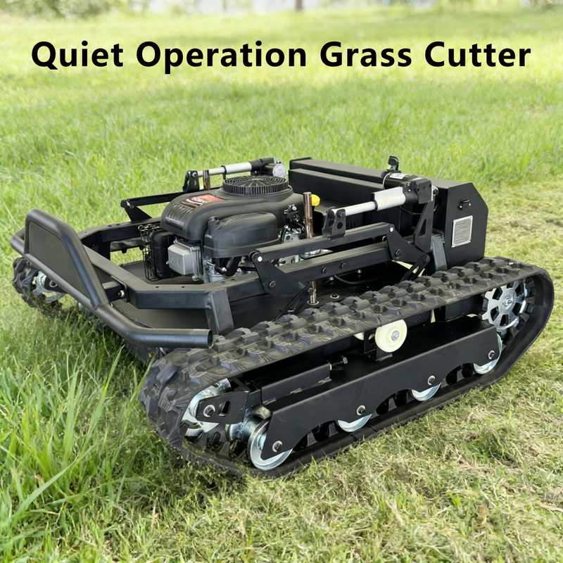 800A All-Terrain Crawler Lawn Mower, Remote Control Grass Cutter, Quiet Operation Steep Slopes Self-Propelled Mower
