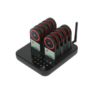 Digital Number Wireless Restaurant Pager System, 10 Buzzer Beeper Calling System 
