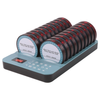 Restaurant Pager System Wireless Customer Queue Calling System 20 Beepers Buzzers with Touch Keyboard