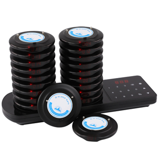 Restaurant Pager Buzzers 20 Beepers Coaster Pager Call System Wireless Calling System for Restaurant