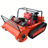 80A All-Terrain Crawler Lawn Mower, Remote Control Grass Cutter, Quiet Operation Steep Slopes Self-Propelled Mower