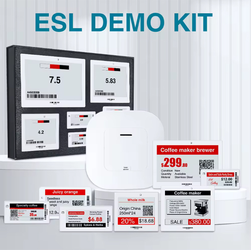 5.83 inch Supermarket Digital Price ESL Tags, Electronic Shelf Display E-paper Labels 