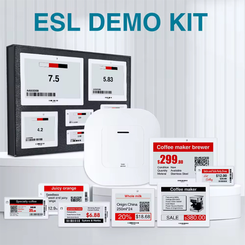 5.83 inch Supermarket Digital Price ESL Tags, Electronic Shelf Display E-paper Labels 