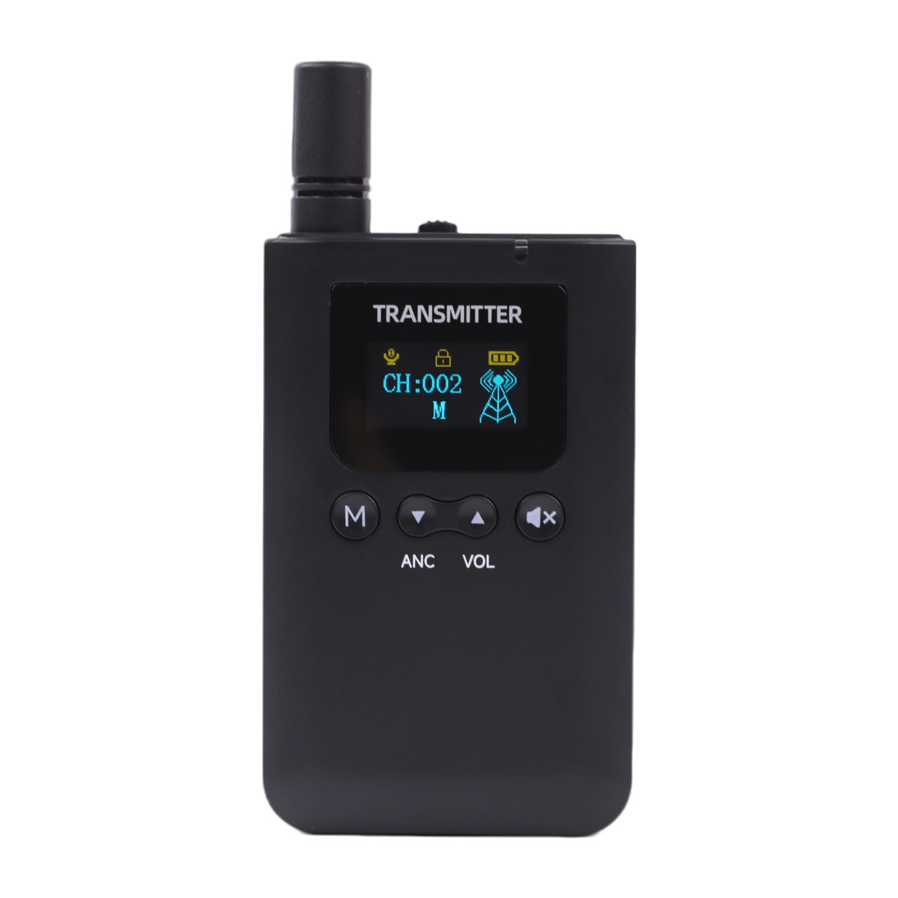 3 Transmitters Talking in the Same Channel, Wireless Whisper Tour Guide System 3000mAh Battery 2.4GHz