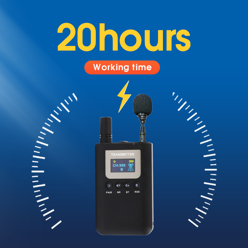2025 New Model Not in Ear Type Earpiece Receiver Tour Guide System Headset M9R