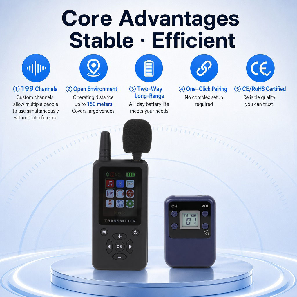 Wireless Whisper Tour Guide System for Tour Group Simultaneous Interpretation