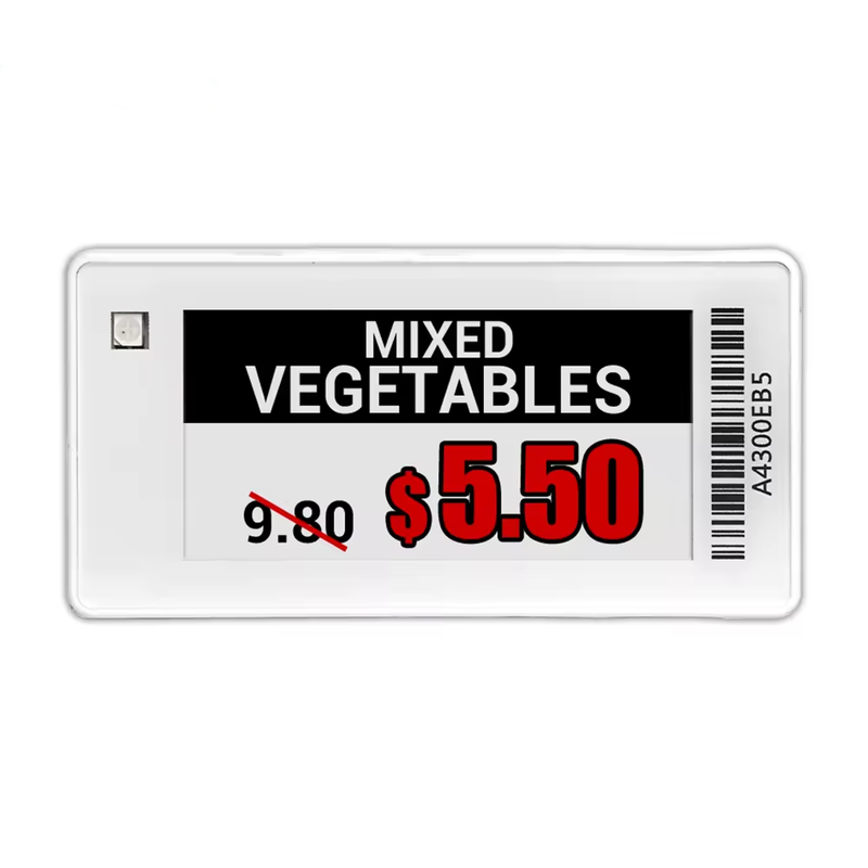 2.13inch Supermarket Digital Price ESL Tags, Electronic Shelf Display E-paper Labels 