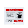 5.83 inch Supermarket Digital Price ESL Tags, Electronic Shelf Display E-paper Labels 