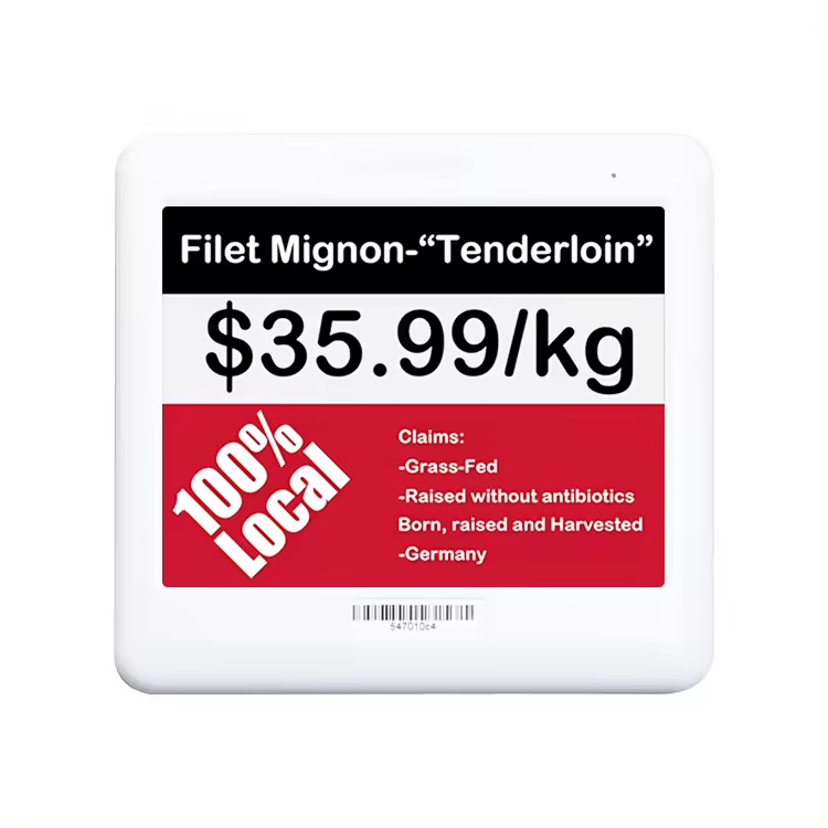 4.2 inch Supermarket Digital Price ESL Tags, Electronic Shelf Display E-paper Labels 