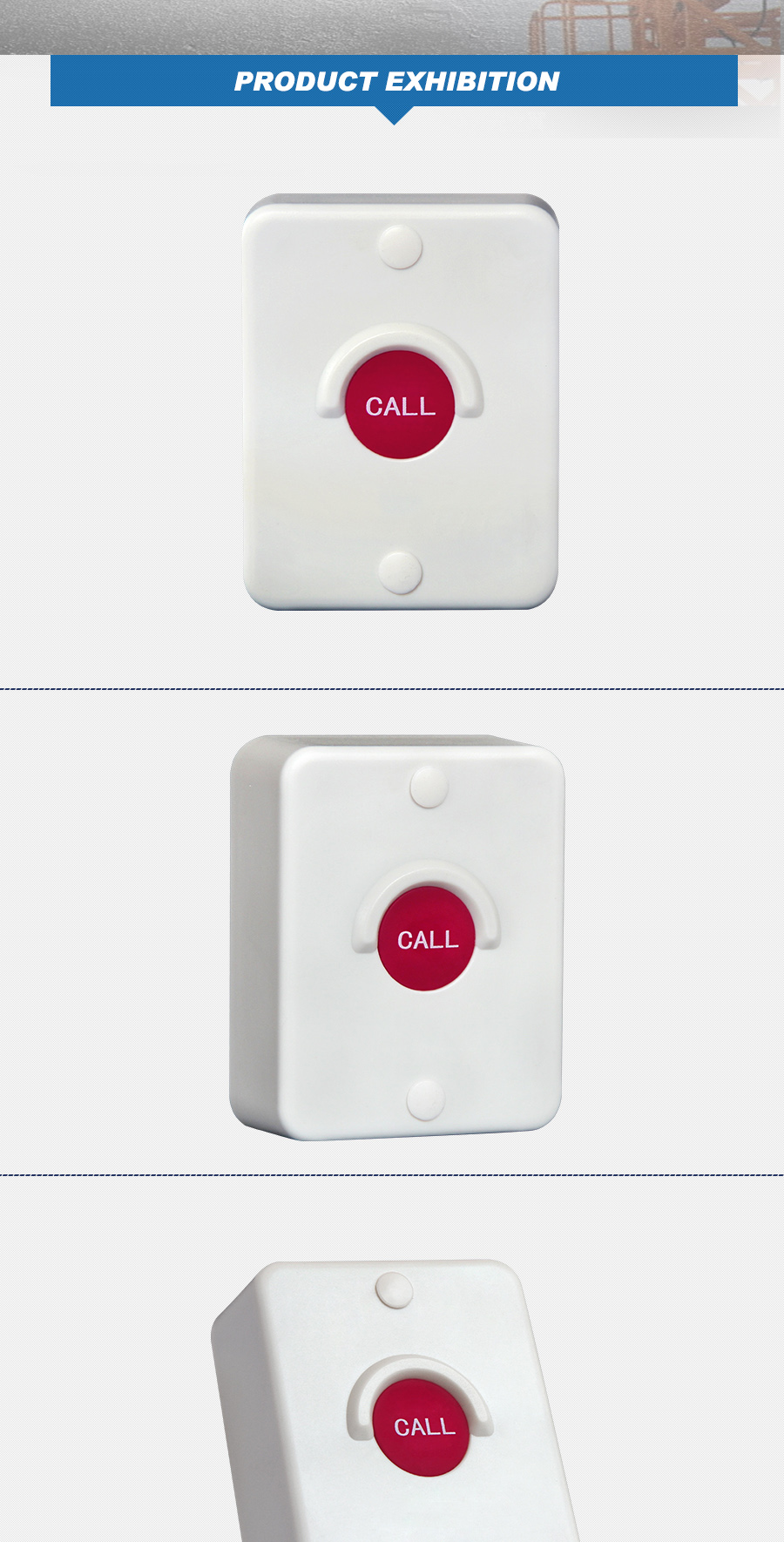 Wireless caregiver buzzer system emergencey nurse call button system for household hospital