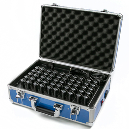 BCT Earpiece Earphone Receiver Radio Transmitter Suitcase Storage Box with UV Disinfection 