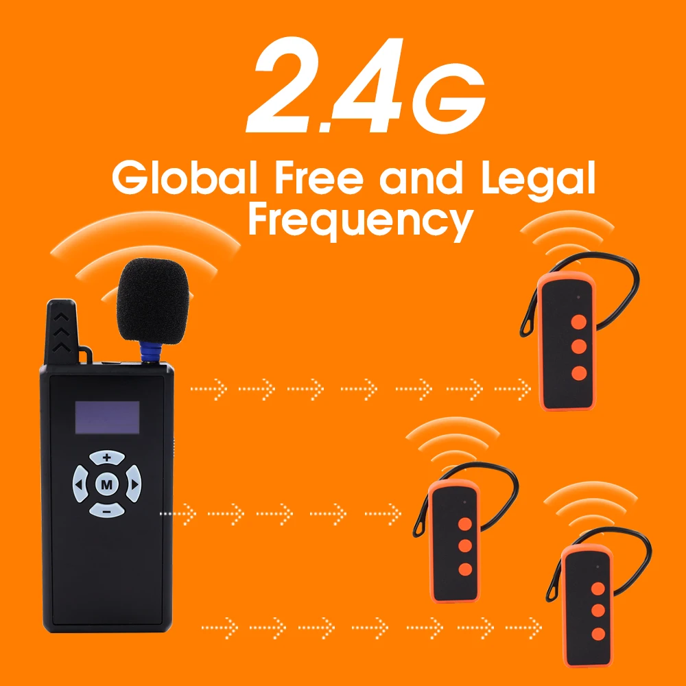 2.4GHz Not in Ear Type Earpiece Receiver E101R with UV Disinfection Charging Case