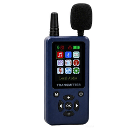 Big Screen AI Noise Reduction Transmitter Automatic Pairing and Automatic Shutoff with SD Card and Pre-recorded Audios
