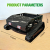 750A All-Terrain Crawler Lawn Mower, Remote Control Grass Cutter, Quiet Operation Steep Slopes Self-Propelled Mower
