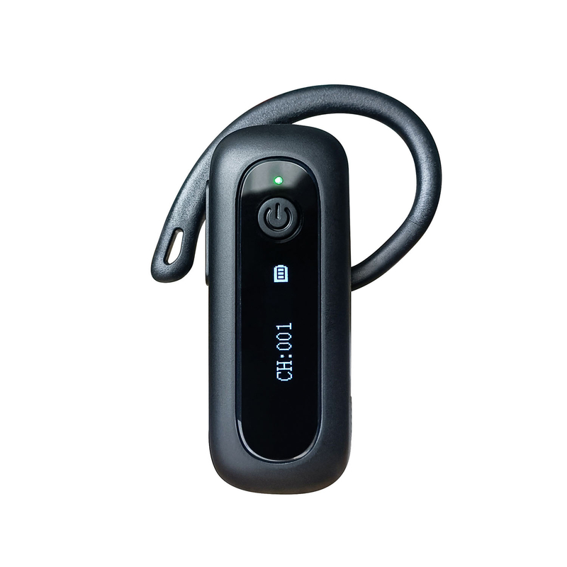2.4GHz Not in Ear Type Earpiece Receiver 718RS with Thick Hook Screen, UV Disinfection Charging Case