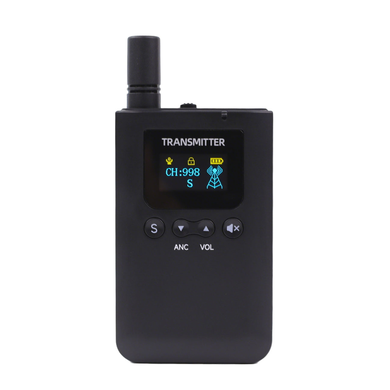 3 Transmitters Talking in the Same Channel, Wireless Whisper Tour Guide System 3000mAh Battery 2.4GHz