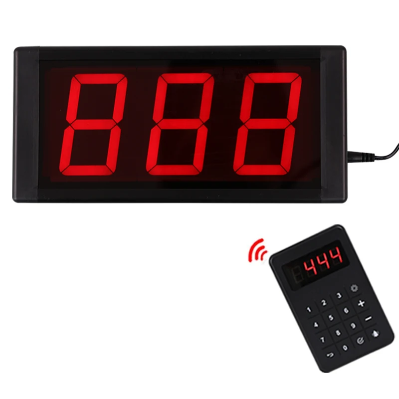 Wireless Restaurant Queue Number Calling System Queue Management Paging System Keypad Calling for Bank Clinic Restaurant 