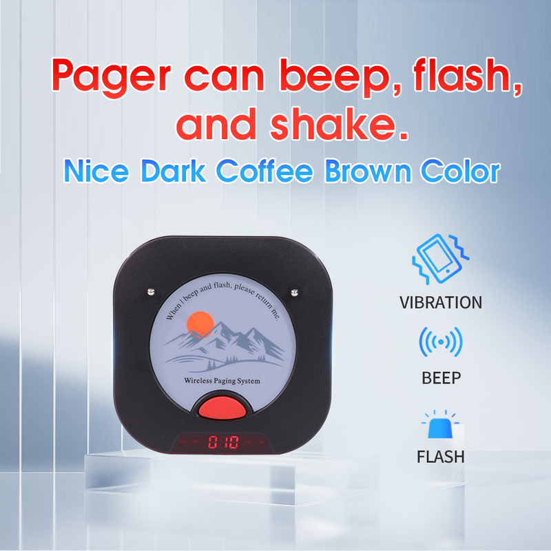 Wireless Calling Paging System 20 Beepers Buzzers Pagers for Food Truck Church Coffee House Cafe Food Court