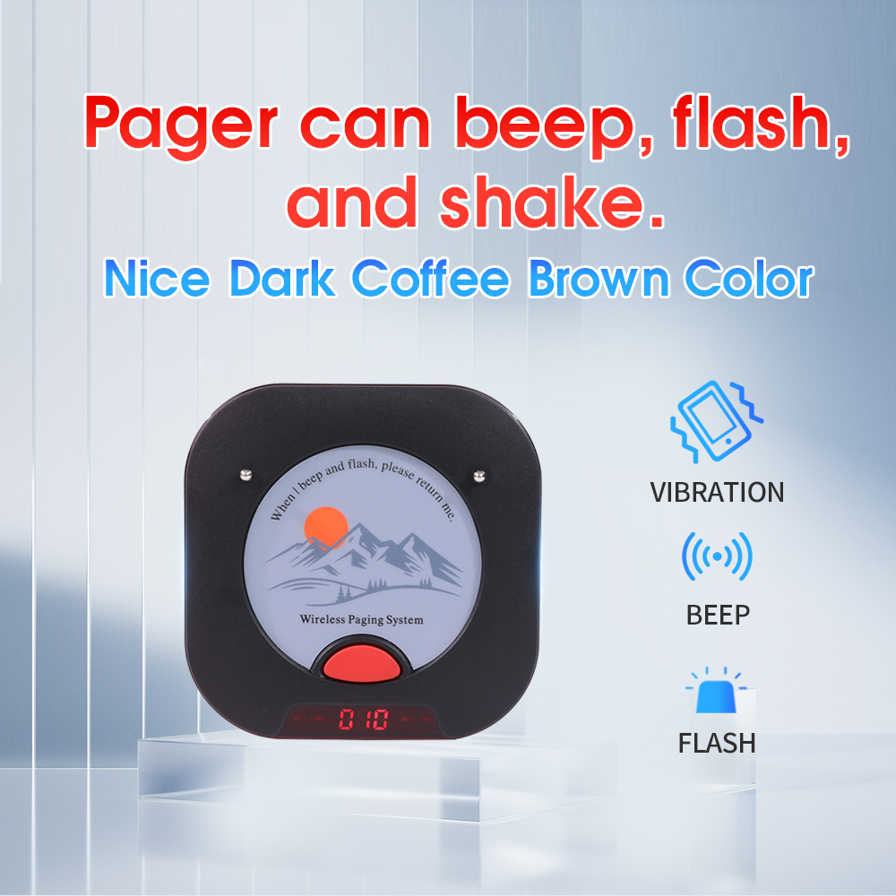 Wireless Calling Paging System 20 Beepers Buzzers Pagers for Food Truck Church Coffee House Cafe Food Court
