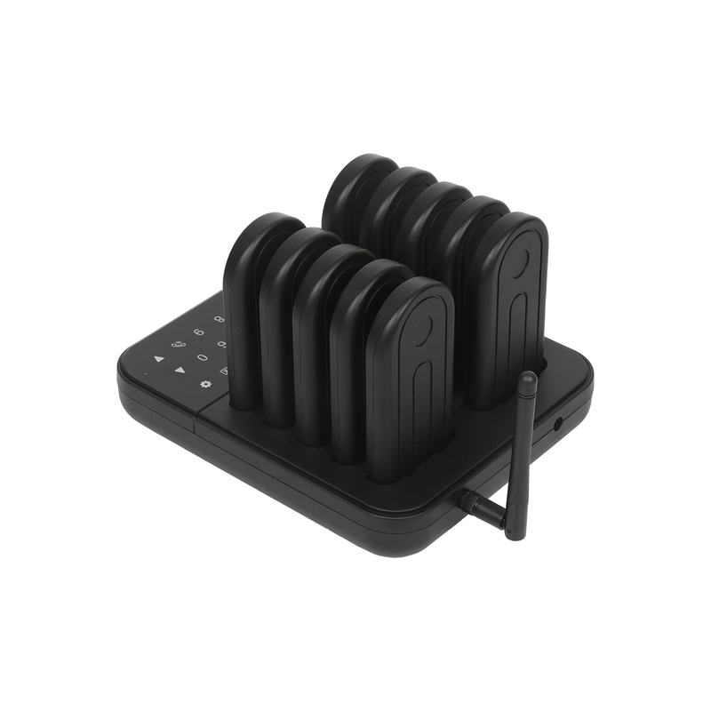 Digital Number Wireless Restaurant Pager System, 10 Buzzer Beeper Calling System 