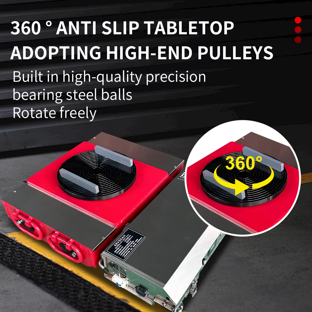 20T 360° Rotational Remote Control Electric Load Moving Skate Truck, Machinery Skate, Truck Dolly, Cargo Roller