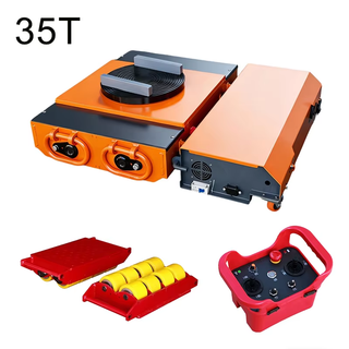 35T 360° Rotational Remote Control Electric Load Moving Skate Truck, Machinery Trolley, Truck Dolly, Cargo Roller