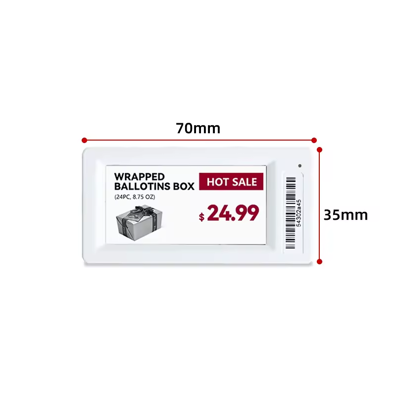 2.13inch Supermarket Digital Price ESL Tags, Electronic Shelf Display E-paper Labels 