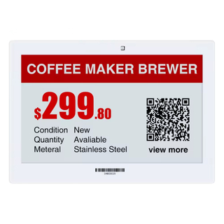 7.5 inch Supermarket Digital Price ESL Tags, Electronic Shelf Display E-paper Labels 