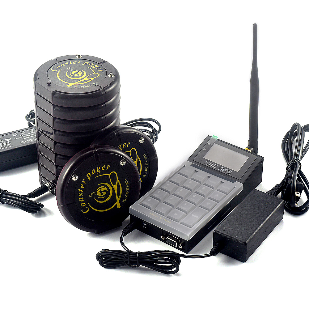 Wireless calling system coaster pager waiter call system restaurant pager waiter paging system